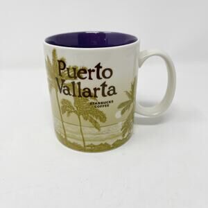 Starbucks Coffee Puerto Vallarta Global Icon Mug Cup 2016 Series Cream 16 floz